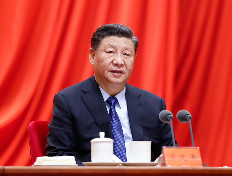 2月20日，黨史學(xué)習(xí)教育動員大會在北京召開。中共中央總書記、國家主席、中央軍委主席習(xí)近平出席會議并發(fā)表重要講話。新華社記者 黃敬文 攝