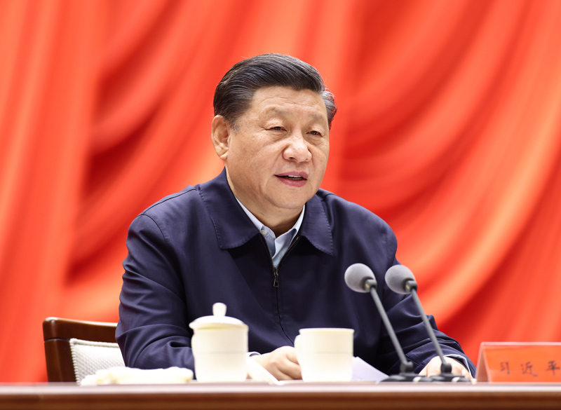 1月11日，省部級(jí)主要領(lǐng)導(dǎo)干部學(xué)習(xí)貫徹黨的十九屆五中全會(huì)精神專題研討班在中央黨校（國(guó)家行政學(xué)院）開班。中共中央總書記、國(guó)家主席、中央軍委主席習(xí)近平在開班式上發(fā)表重要講話。新華社記者 鞠鵬 攝